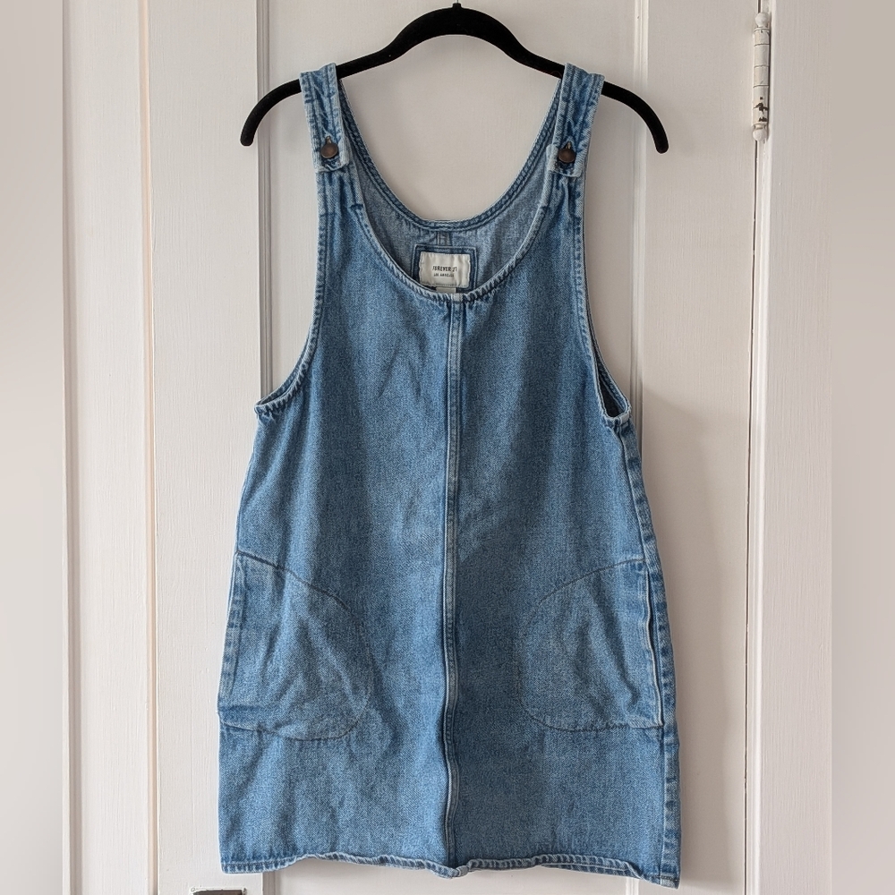 Forever 21 Light Blue Denim Jumper